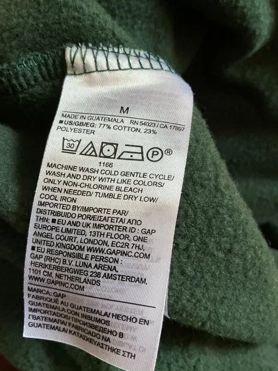 GAP VintageSoft Baggy Wide-Leg Sweatpants, green (M) - Picture 4 of 4